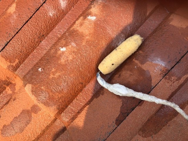 セメント瓦 下塗り