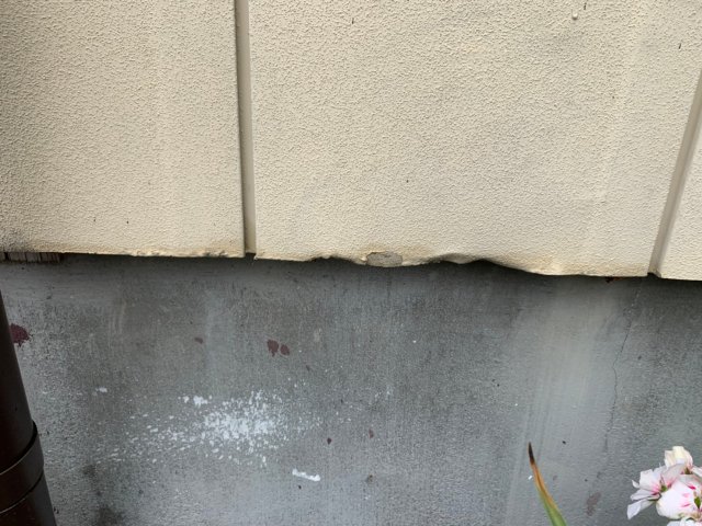 外壁 凹み