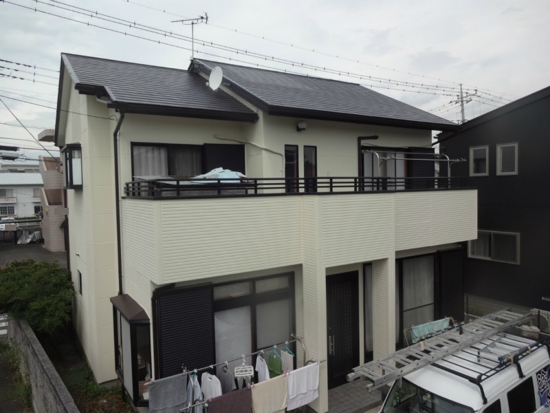 前橋市川原町i様 コロニアル屋根 Alc外壁塗装工事 株式会社ミヤケン