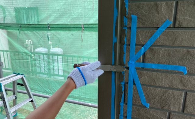 北群馬郡 屋根外壁塗装工事 コーキングへら押え お客様の声 ミヤケン