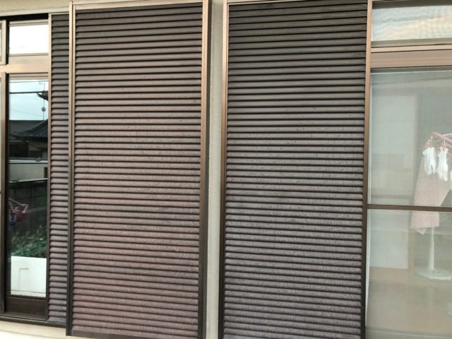 みどり市 外壁塗装工事 雨戸色褪せ お客様の声 ミヤケン