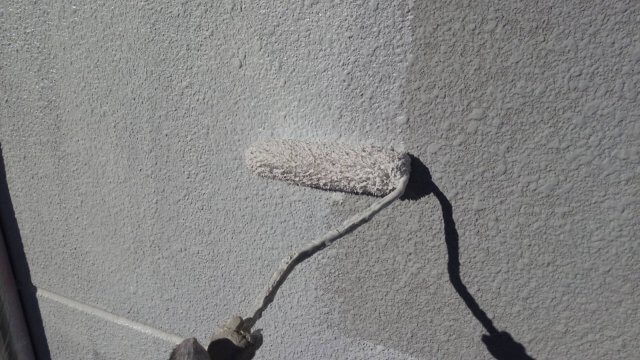 外壁 下塗り作業