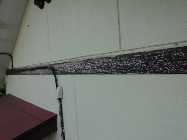 幕板 塗膜のはがれ