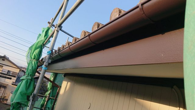 雨樋・破風板完了