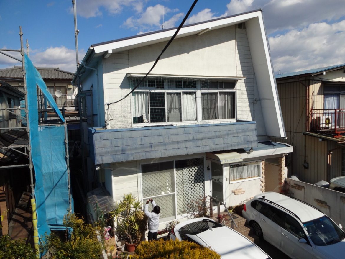 屋根外壁塗装施工前