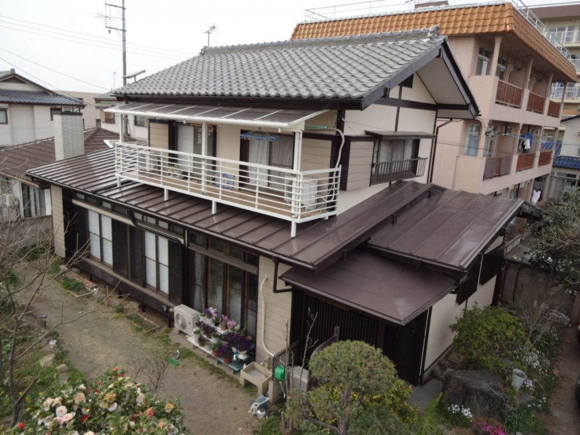 無機塗料の屋根外壁塗装工事 施工後