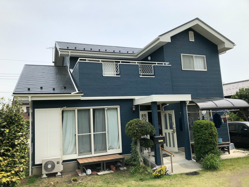 安中市板鼻i様 超高耐久無機塗料を使用した屋根塗装 ブルー色がオシャレな外壁塗装工事 株式会社ミヤケン 安中市板鼻i様 超高耐久無機塗料を使用した屋根塗装 ブルー色がオシャレな外壁塗装工事 株式会社ミヤケン