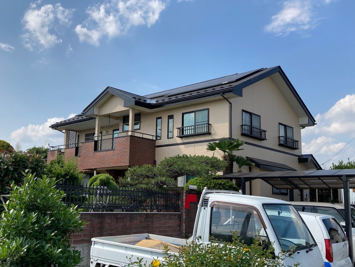 前橋市上泉町n様 屋根 外壁塗装 イエローからクリーム色で落ち着いた印象に 株式会社ミヤケン