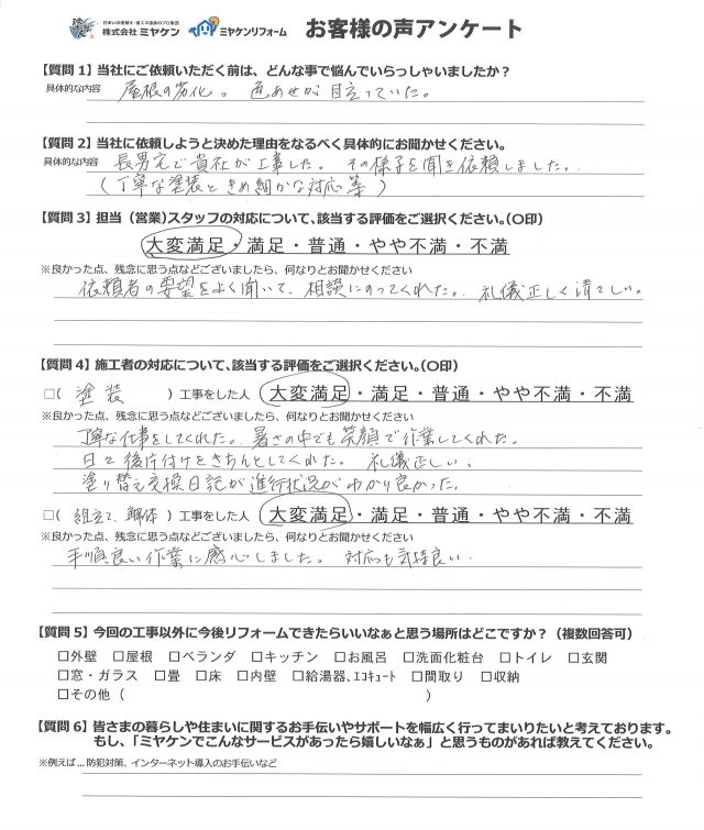お客様のお声