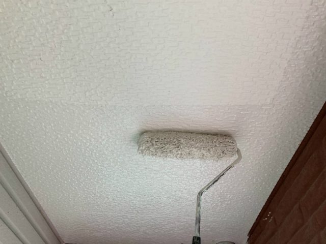 軒天上塗り