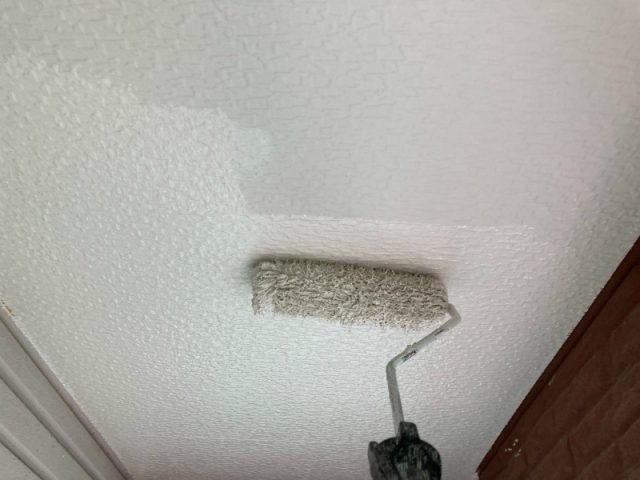 軒天上塗り