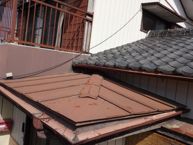 前橋市 下屋根色あせ