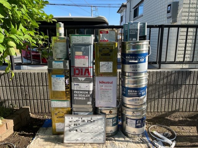 前橋市 外壁塗装 付帯部塗装 使用塗料