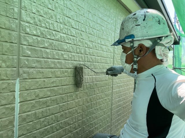 前橋市 外壁塗装 上塗り ミヤケン