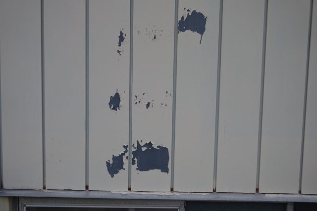 太田市 物置 屋根外壁塗装 塗膜のはがれ