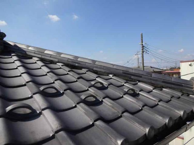 太田市 外壁塗装 低汚染遮熱シリコン 瓦屋根 1年点検