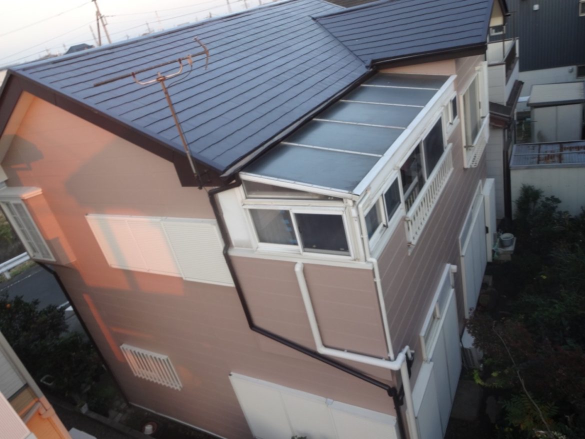 高崎市 屋根外壁塗装工事 施工後全体 お客様の声 ミヤケン