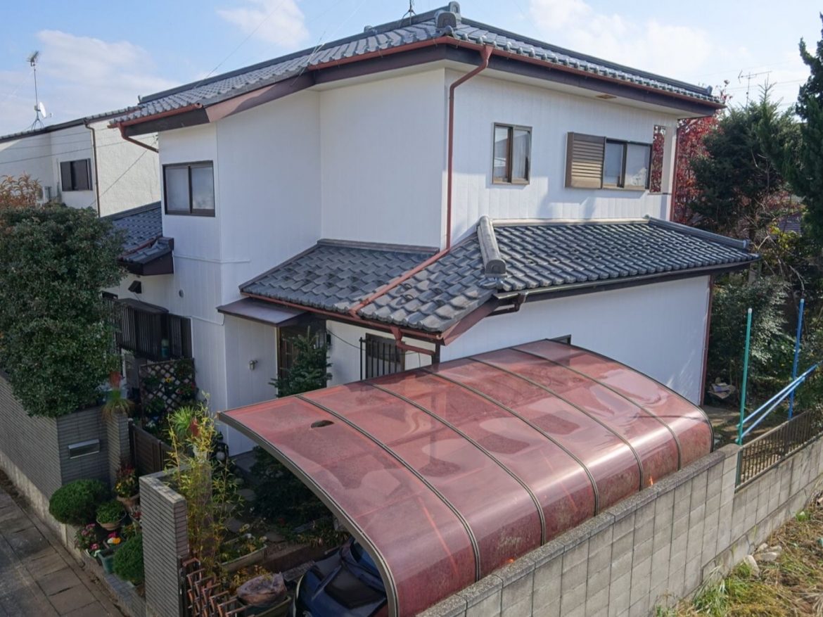 館林市 外壁塗装工事 全体施工前 お客様の声 ミヤケン