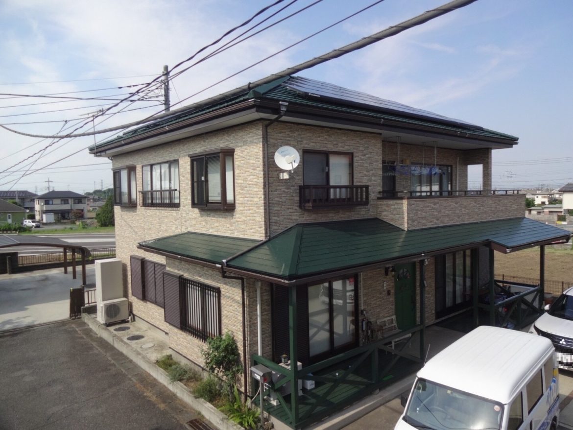 藤岡市 屋根塗装工事 施工後全体写真 お客様の声 ミヤケン