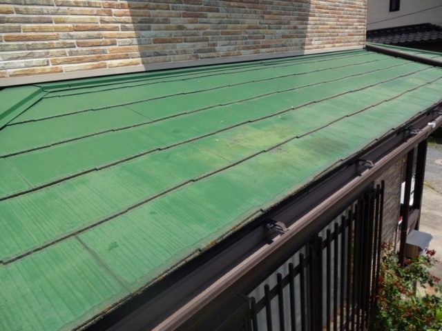 藤岡市 屋根塗装工事 ひょう被害 下屋根施工前 お客様の声 ミヤケン