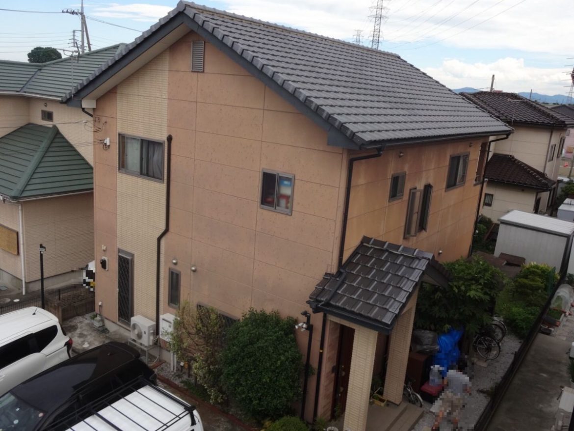藤岡市 外壁塗装工事 施工前全体写真 お客様の声 ミヤケン