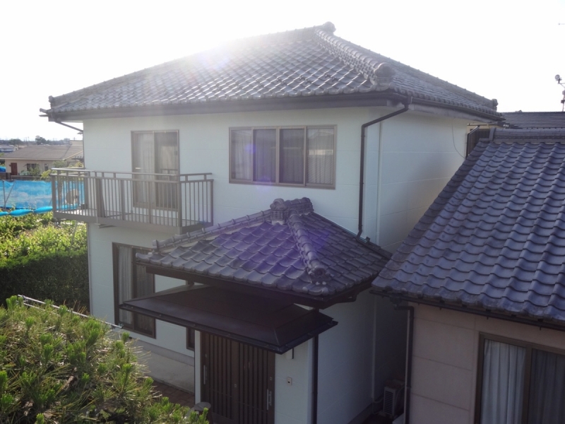 前橋市 外壁塗装工事 施工後全体写真 お客様の声 ミヤケン