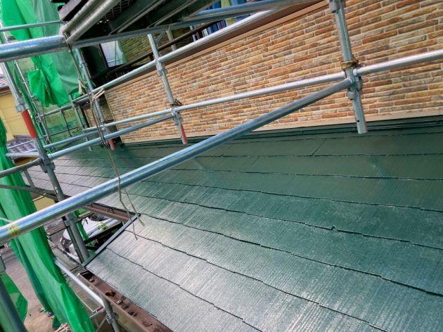 藤岡市 屋根塗装工事 ひょう被害 下屋根完了 お客様の声 ミヤケン