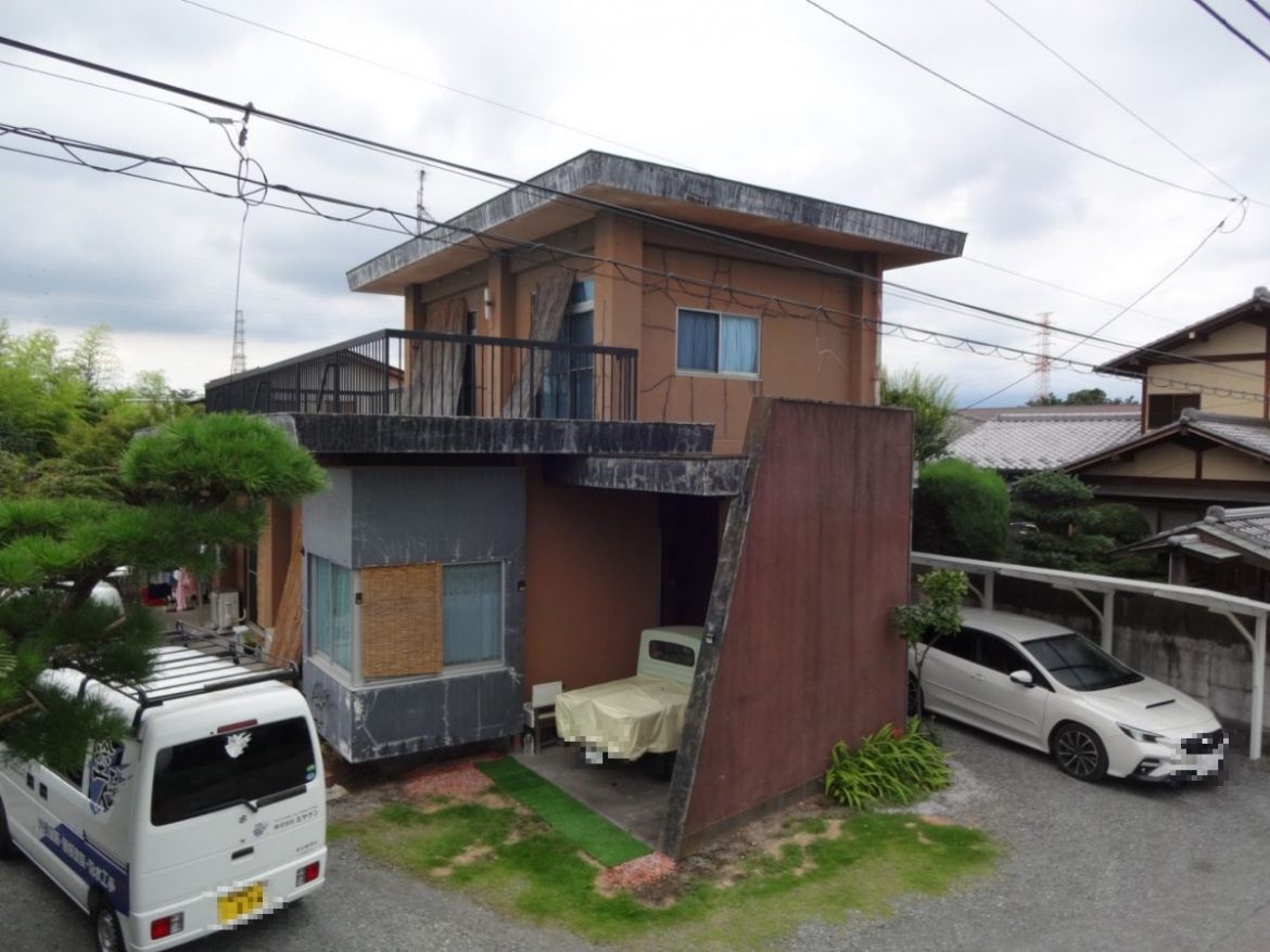 前橋市 外壁塗装工事 施工前全体写真 お客様の声 ミヤケン