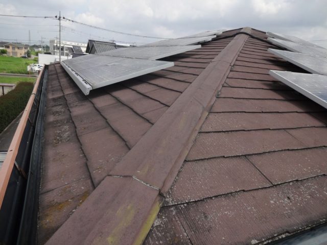高崎市 屋根外壁塗装工事 施工前屋根写真 お客様の声 ミヤケン