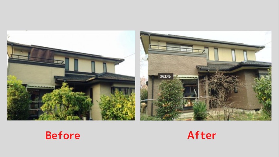 施工事例①：高崎市の三井ホームの屋根外壁塗装工事