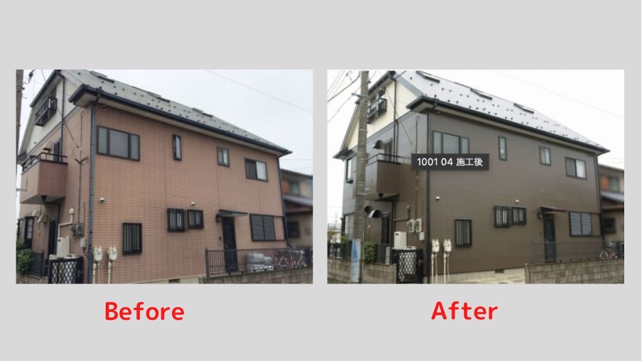 施工事例⑤：前橋市日吉町S様屋根フッ素外壁シリコン塗装工事