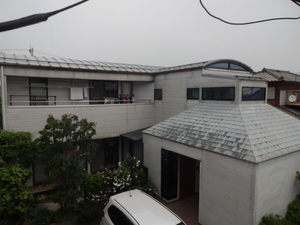 高崎市 屋根外壁塗装工事 施工前全体写真 お客様の声 ミヤケン