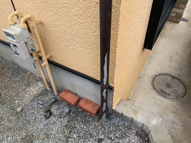太田市 屋根外壁塗装工事 雨樋塗膜の剥がれ お客様の声 ミヤケン
