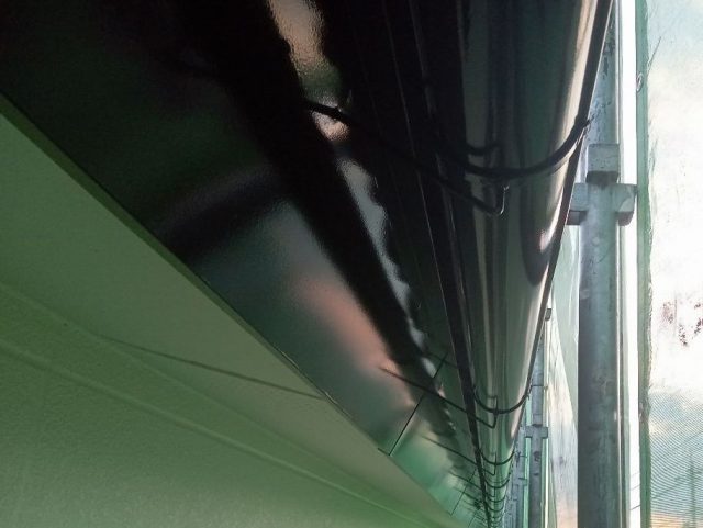 前橋市 外壁塗装工事 雨樋・破風板完了 お客様の声 ミヤケン