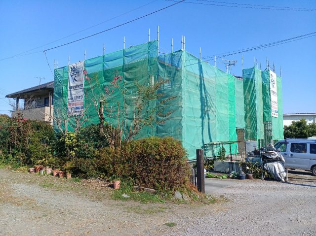 高崎市 屋根外壁塗装工事 足場組立 お客様の声 ミヤケン