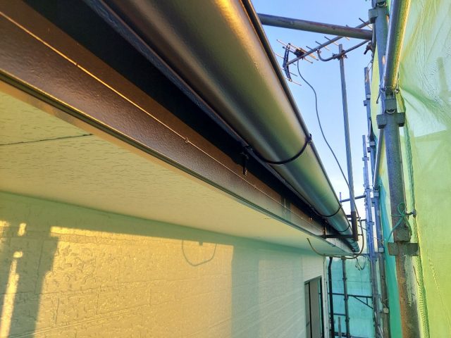 前橋市 屋根外壁塗装工事 雨樋・破風板完了 お客様の声 ミヤケン