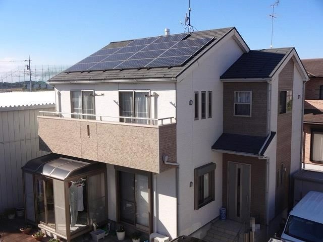 館林市 屋根外壁塗装工事 施工前全体写真 お客様の声 ミヤケン