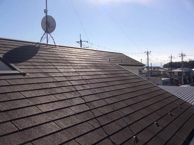 館林市 屋根外壁塗装工事 屋根色あせ お客様の声 ミヤケン