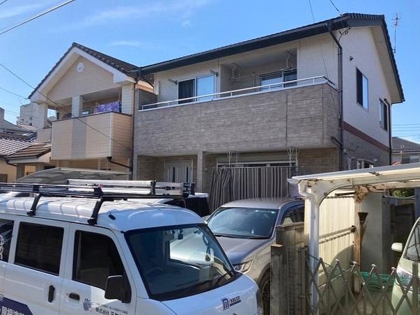 前橋市 屋根外壁塗装工事 施工前全体写真 お客様の声 ミヤケン