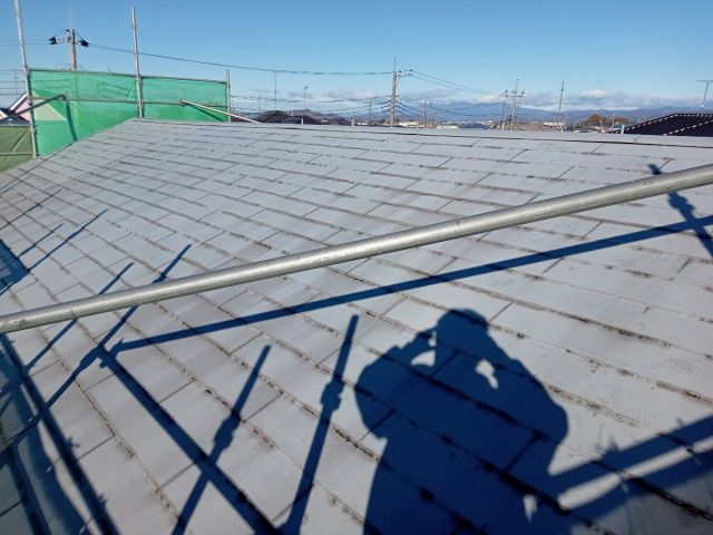邑楽郡 屋根塗装工事 屋根施工前全体写真 お客様の声 ミヤケン