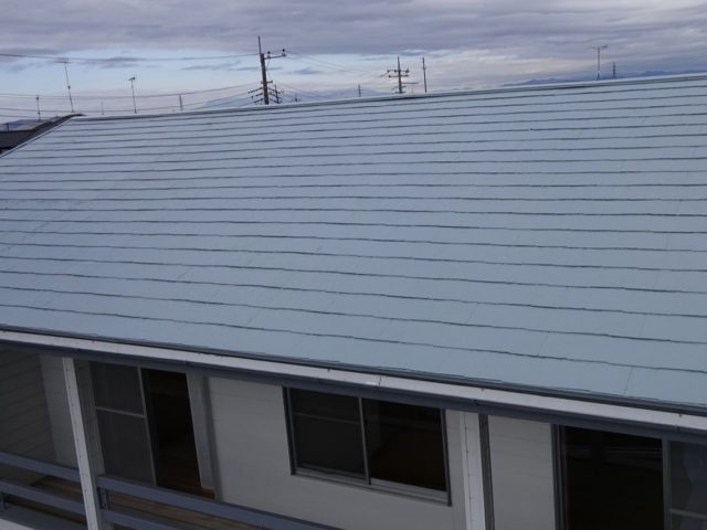 邑楽郡 屋根塗装工事 屋根施工後全体写真お客様の声 ミヤケン