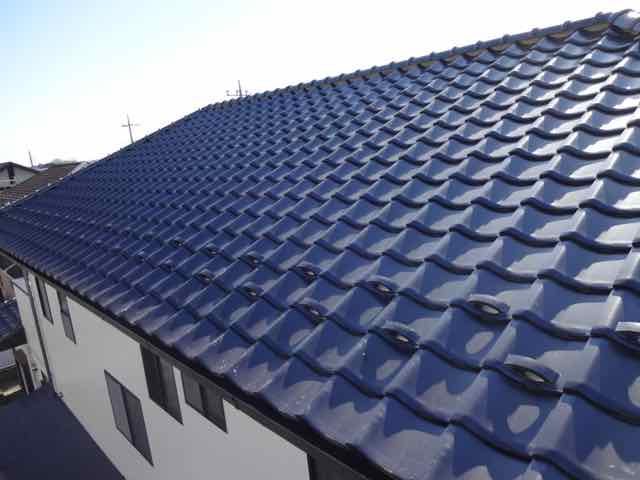 佐波郡 外壁塗装工事 瓦の点検 3年点検 ミヤケン