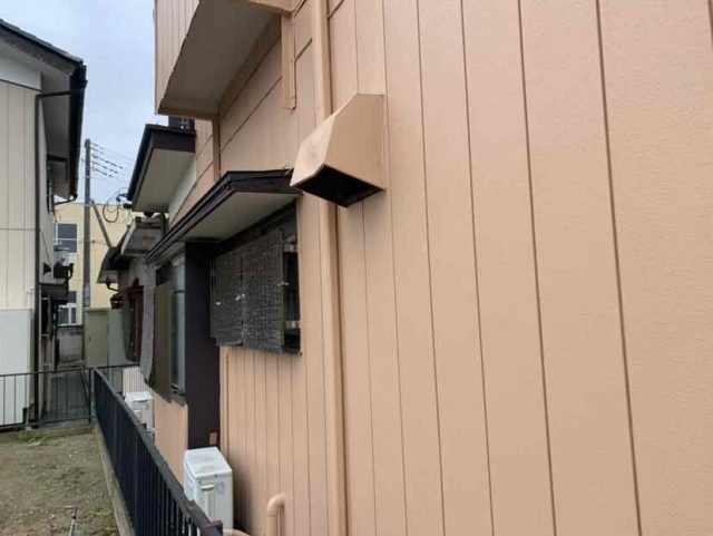 太田市 外壁塗装工事 鉄板サイディング外壁 3年点検 ミヤケン