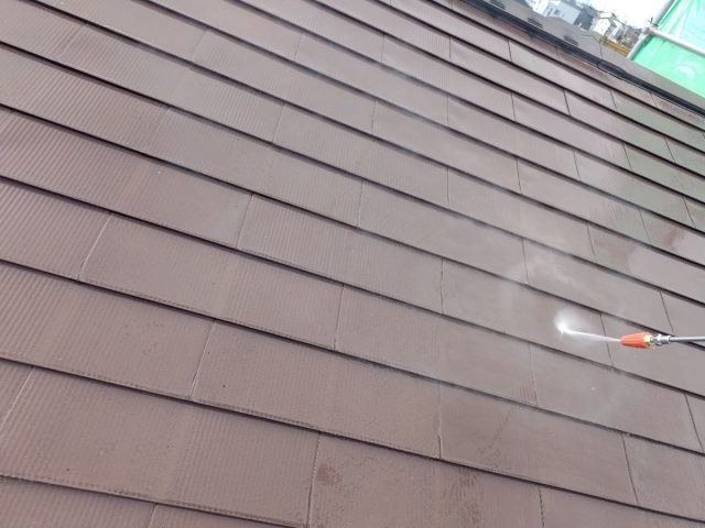 高崎市 屋根高圧洗浄 屋根色あせ ミヤケン