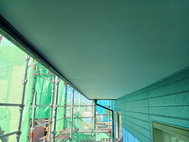 藤岡市 外壁塗装工事 軒裏天井完了 お客様の声 ミヤケン