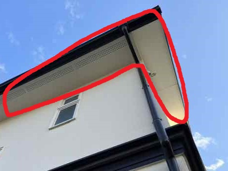 太田市 屋根外壁塗装工事 軒裏天井の点検 ミヤケン