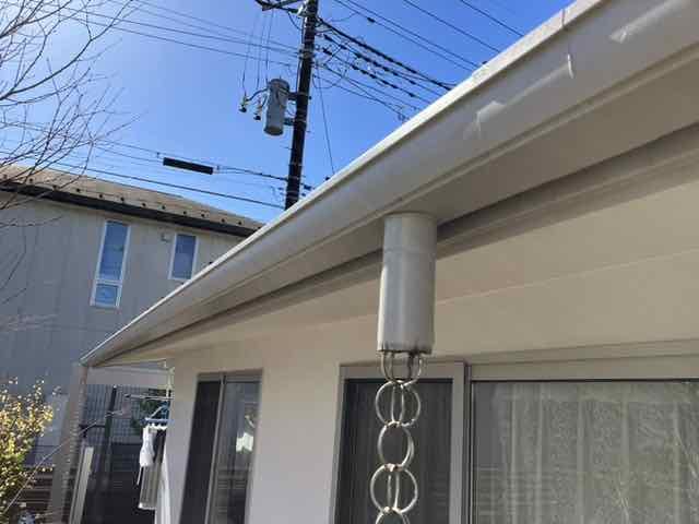 邑楽郡板倉町 屋根外壁塗装工事 雨樋の点検 1年点検 ミヤケン