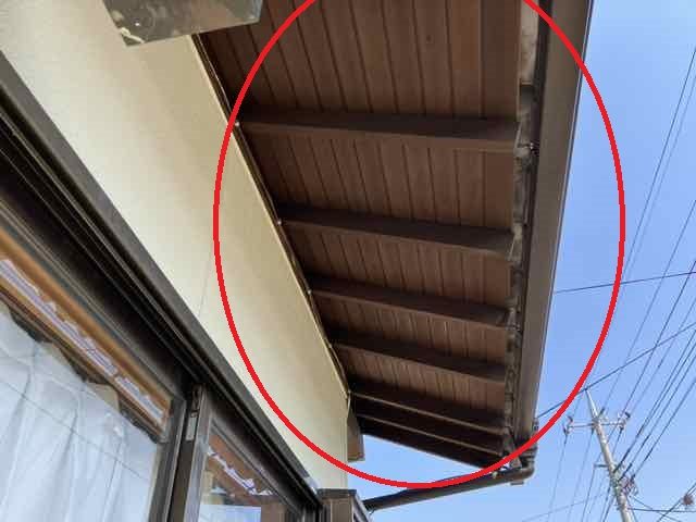 前橋 外壁塗装工事 軒裏天井の点検 1年点検 ミヤケン