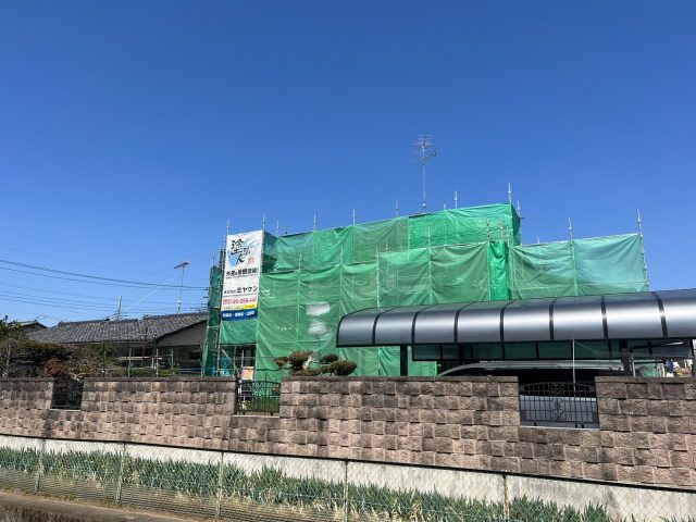 館林市 外壁塗装 足場組み ミヤケン