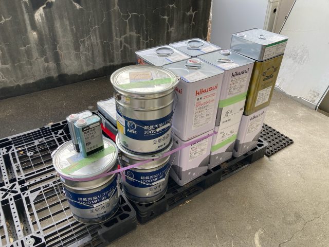 伊勢崎市 外壁塗装 塗料一式 ミヤケン